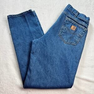 Carhartt Traditional fit men's blue jeans size 34x33 Workwear Denim